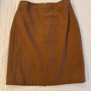 J. Crew Tan Pencil Skirt in Italian stretch Wool